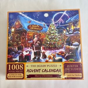 The Jigsaw Puzzle Merry Christmas Advent Calendar 1008 pcs